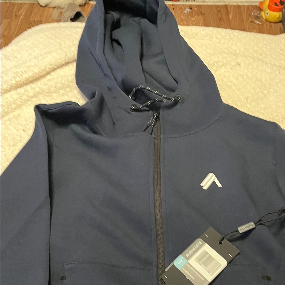 Women’s Navy Blue Hooded Jacket, S